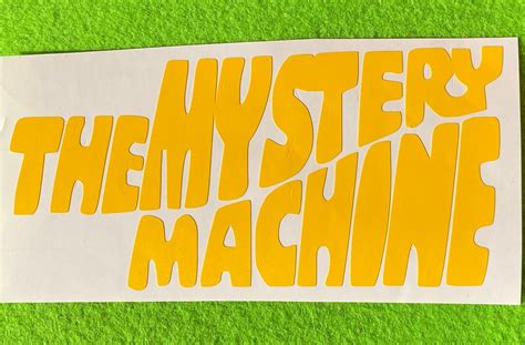 The Mystery Machine Vinyl Car Decal Scooby Doo Decal Etsy