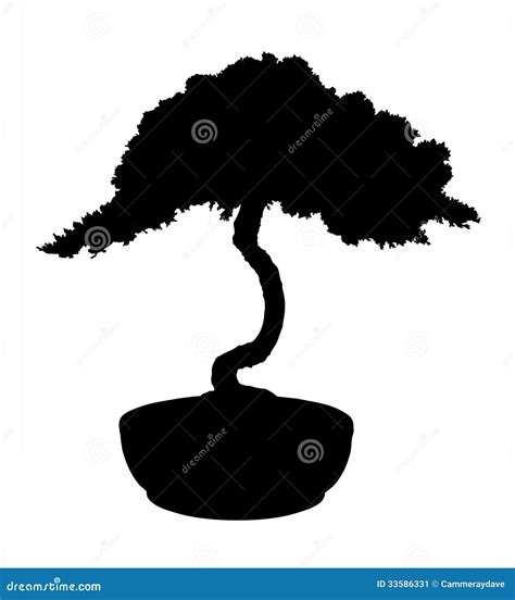 Bonsai Silhouette Stock Image Image Of Beauty Design