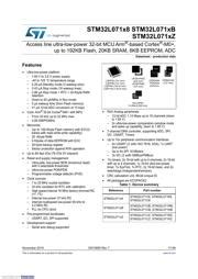 Stm L Datasheet Pdf Bit Microcontroller Aiema