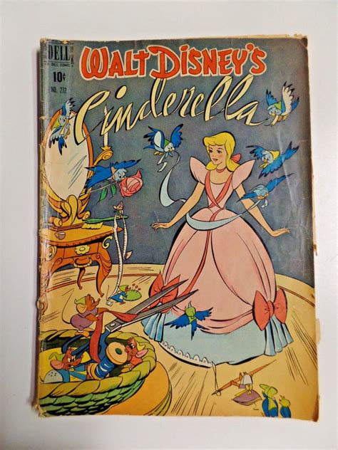 Dell Comics Walt Disneys Cinderella 272 1950 Vintage Cartoon Comic Book G 1876390122