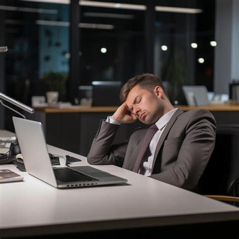 Premium Photo A Young Businessman Sitting In A Modern Office He Has A