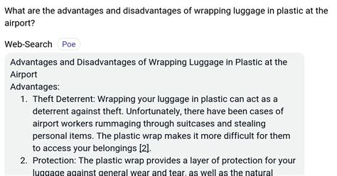 What Are The Advantages And Disadvantages Of Wrapping Luggage In