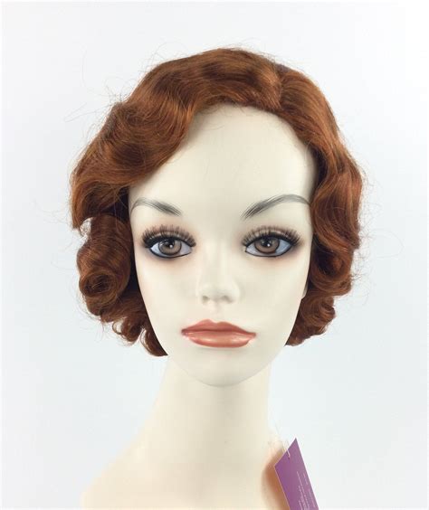 1920 S Fingerwave Flapper Premium Theatrical Costume Wig Etsy Costume Wigs Halloween