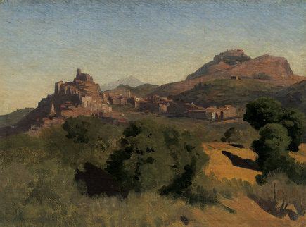 Roman Campagna Landscape With View Of Olevano And Civitella Landscape