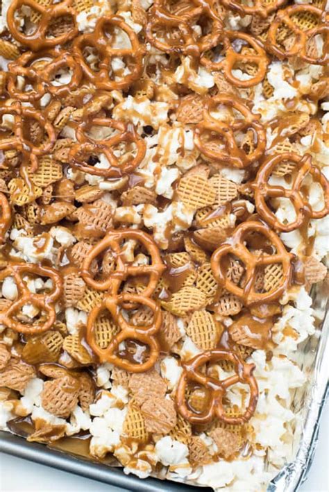 Sweet And Salty Popcorn Snack Mix Recipe