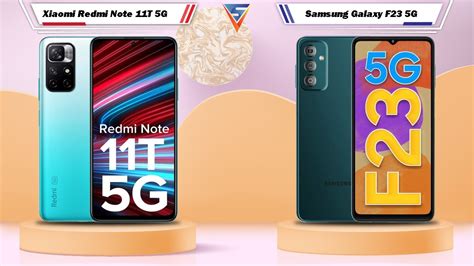 Xiaomi Redmi Note 11t 5g Vs Samsung Galaxy F23 5g Youtube