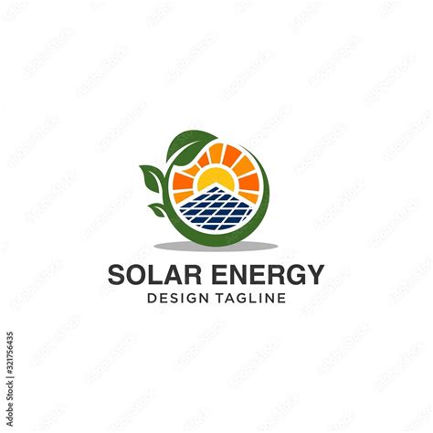 Solar Logo Solar Panel Logo Vector Icon Of Natural Energy Logo Design