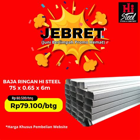 Jual Baja Ringan Taso Murah Hi Steel