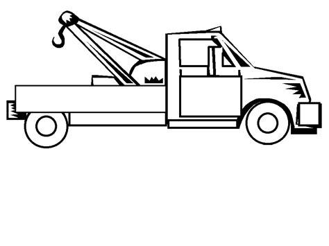 Tow Truck Coloring Pages - Coloring Home