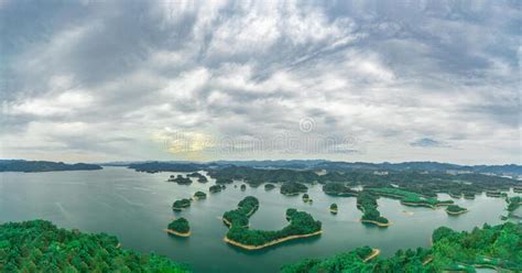 Scenic Shot of the Qiandao Lake Center Lake Area in China Stock Image ...