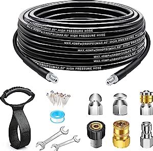 Amazon 25 FT Sewer Jetter Kit For Pressure Washer 5800 PSI Drain