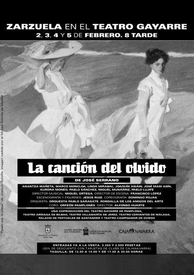 La Canción del Olvido Teatro Gayarre