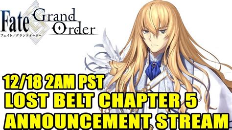 Fate Grand Order Lost Belt 5 Atlantis Stream Announcement YouTube