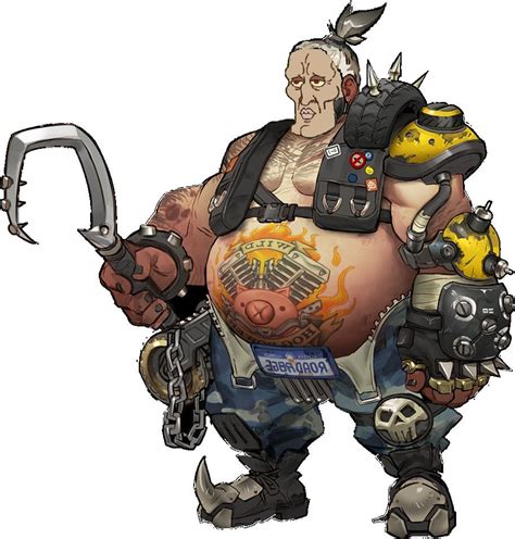 Roadhog Minus The Mask Fanart Overwatch