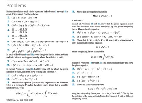 Solved Problems Determine Whether Each Of The Equations In