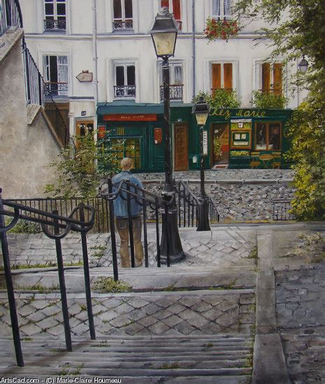 Obra De Arte Marie Claire Houmeau Las Escaleras De Montmartre Paris