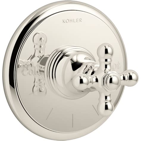 Kohler Vibrant Polished Nickel 1 Handle Cross Shower Faucet Handle In The Shower Faucet Handles