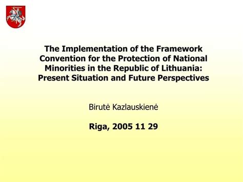 Ppt The Framework Convention For The Protection Of National