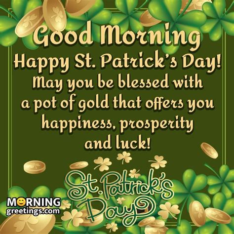 25 Good Morning St Patricks Day Wishes Images Morning Greetings