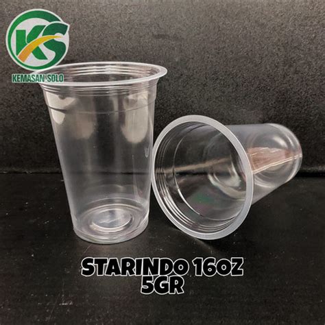 Jual Gelas Plastik Cup Datar Pp Starindo Oz Kota Surakarta