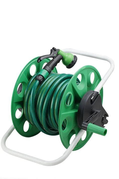 Garden Hose Reel Storage Up To 30m Hose Plastic Metal Hose Reel - Buy ...