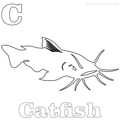 Catfish Coloring Pages Printable Free Pdf Coloringfolder