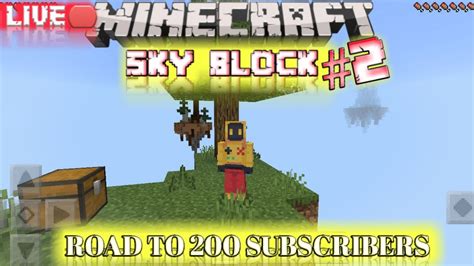 Minecraft ⛏️👍skyblock Series Part 😮 Road To 200 Subscribers😁🤔👍