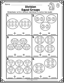 Division Equal Groups 3rd Grade