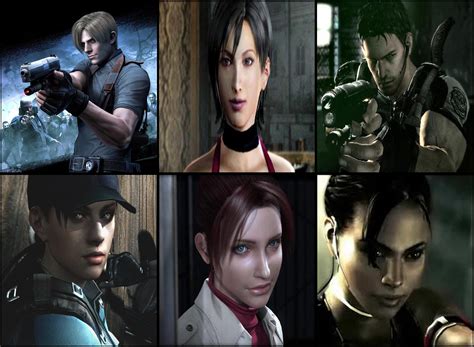 Leon Ada Chris Jill Claire And Sheva Resident Evil By Stalkersdxx On