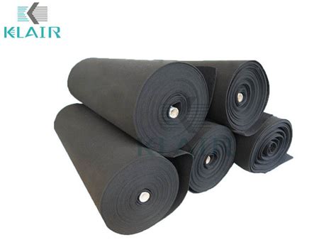 Synthetic Activated Carbon Air Filter Media Roll For Odor Control