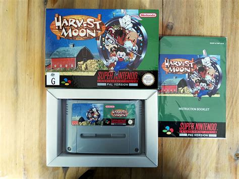 Harvest Moon Snes Eur Version With Retail Box - Video Game, Game ...