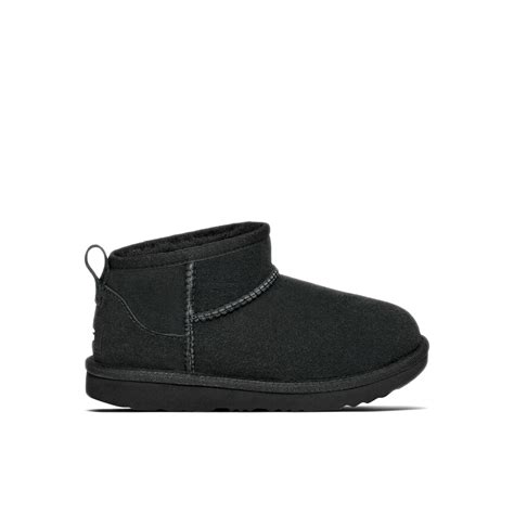 UGG Classic Ultra Mini Boot Black Kids | 1130750K-BLK | Laced