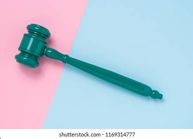 Gavel Judge On Pink Blue Background Stock Photo Shutterstock