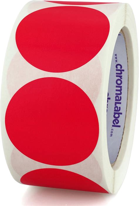 Chromalabel Inch Round Label Removable Color Code Dot Stickers