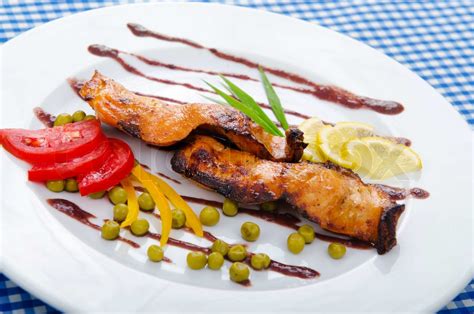 Fried fish in the plate | Stock image | Colourbox