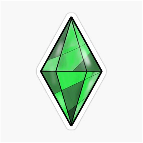 The Sims Plumbob Sticker For Sale By Finster Arts Redbubble