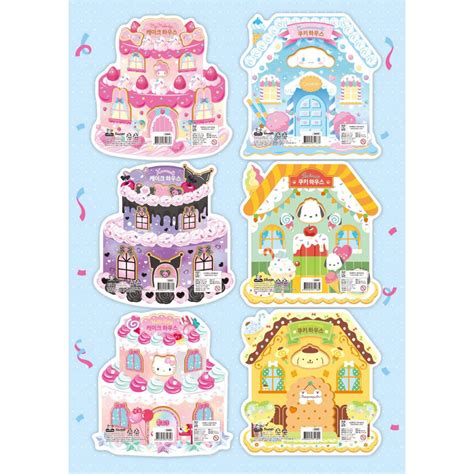 Sanrio Characters Sticker Cake And Cookie Shop Style Puffy Stickers My