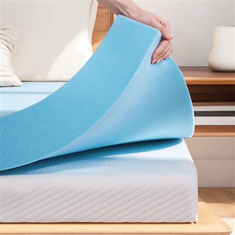 Memory Foam Mattress Topper -4 Inch Thick Gel Infused Cooling Mattress