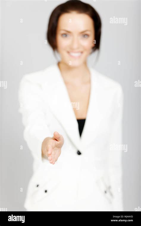 girl extending hand  res stock photography  images alamy