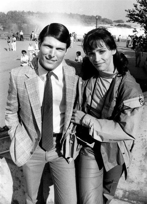 1979 filming of Superman II, Christopher Reeve and Margot Kidder at ...