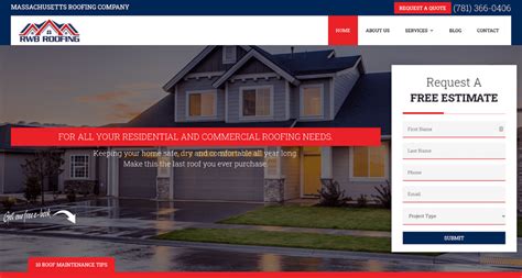 Top 8 Roofing Website Designs For 2022 Boston Web Design