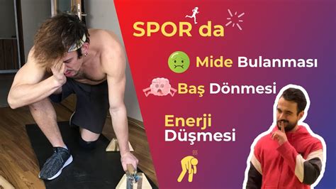 Spor Yaparken Baş Dönmesi ve Halsizlik Antrenmanda Mide Bulanması