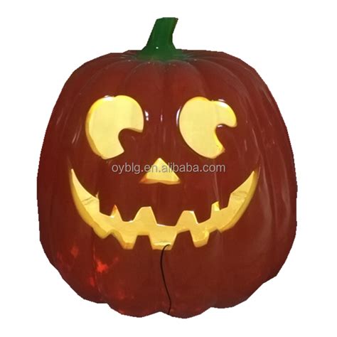 Big Fiberglass Pumpkin With Light Outdoor Statues Large Size Outdoor Sculpture Buy Halloween