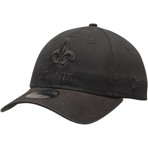 Men's New Era New Orleans Saints Black on Black Core Classic 9TWENTY Adjustable Hat