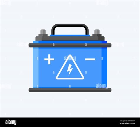 Car Battery Flat Icon Electric Accumulator Charger Battery Power