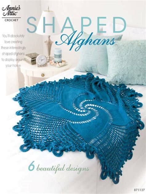 New Annies Crochet Shaped Afghans 6 Beautiful Designs This Auction Is