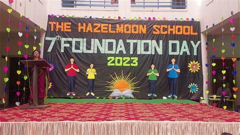 7th Foundation Day Speech By Principal Maam Youtube