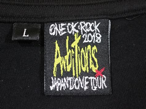 Yahooオークション One Ok Rock 2018 Ambitions Tシャツ L 黒 ワンオク