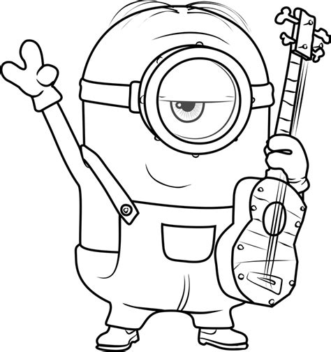 Bob Minion Para Colorear Stuart Minion Para Colorear Imagui Sexiz Pix