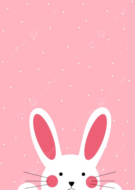 Cute Pink Bunny Wallpaper